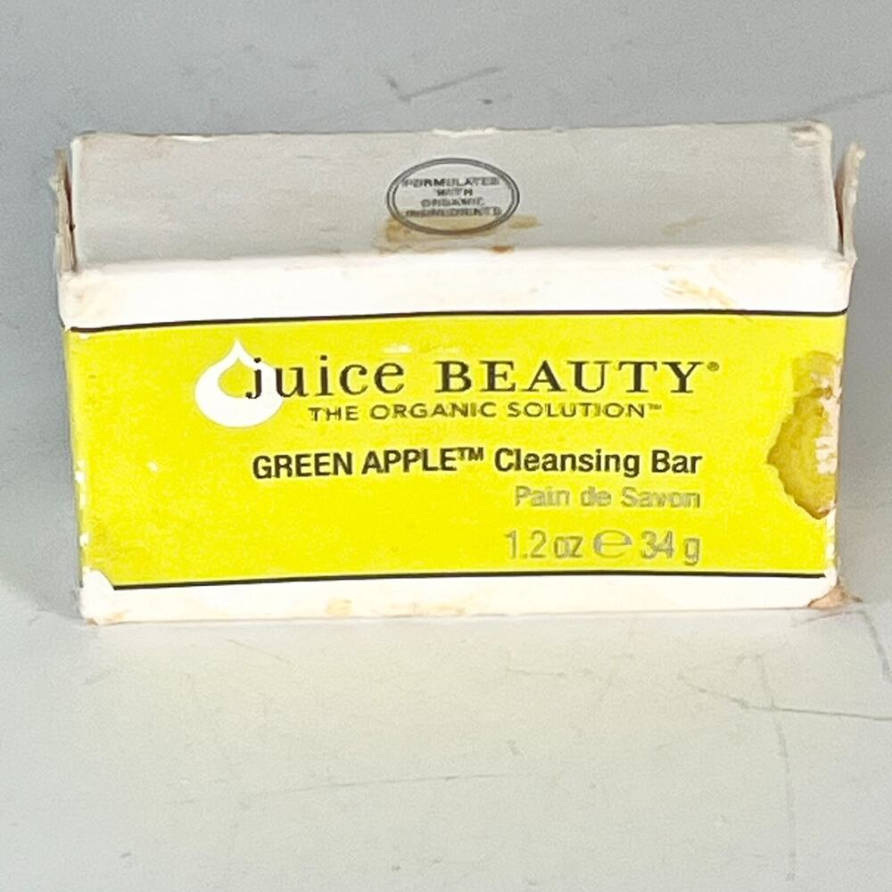 Juice Beauty Green Apple Cleansing Bar Organic Travel 1.2 fl oz 34g New